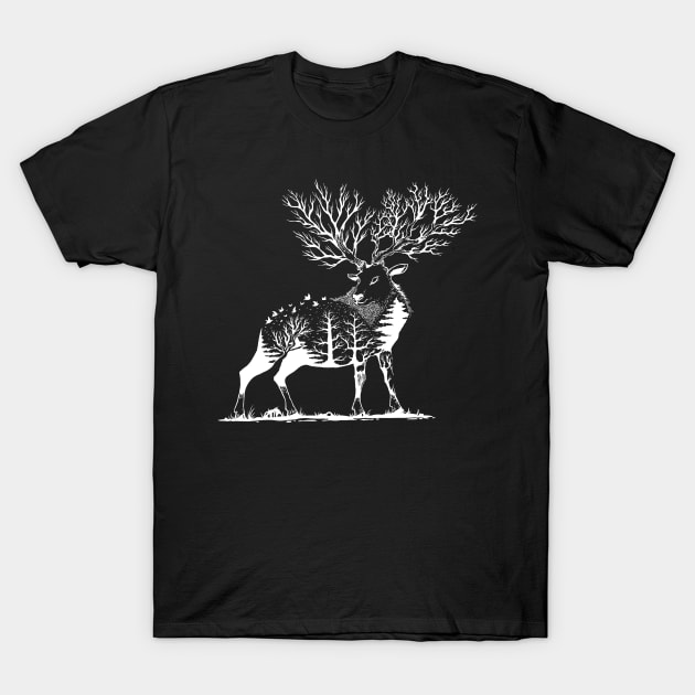 Deer T-Shirt by Riyadkhandaker